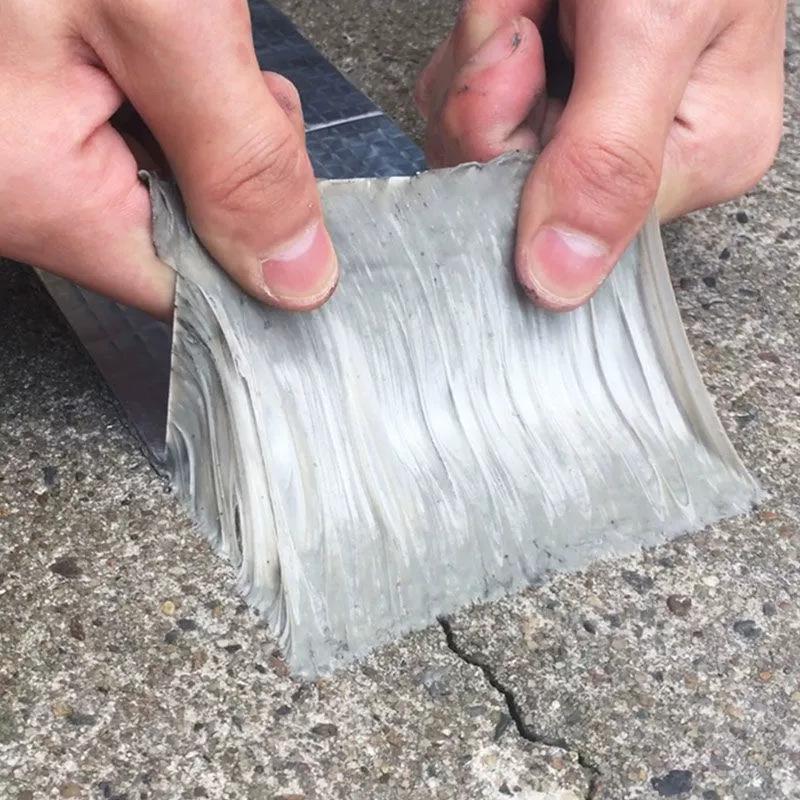 Водонепроницаемая бутиловая лента с алюминиевой фольгой для ремонта утечек, веранд, крыш, цветной стальной черепицы, трубопроводов - самоклеящаяся водонепроницаемая мембрана