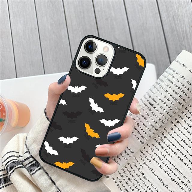 Коллаж Летучие Мыши-Вампиры Чехол-Ракушка Для iPhone 17 Air 15 16e 14 13 12 Pro Max 11 Pro Max Plus Чехол для Телефона