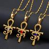 Символ Древнего Египта Анк Вечная Жизнь Крест Глаз Ра Бога Солнца Кулон Ожерелье Амулет Защитить Здоровье Ювелирные Изделия Египетские Очаровательные Аксессуары