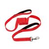 Dog Leash Dual Handle Hands Free Running Leash Shock Absorbing Extendible Bungee Reflective Stitching Adjustable Waist Belt