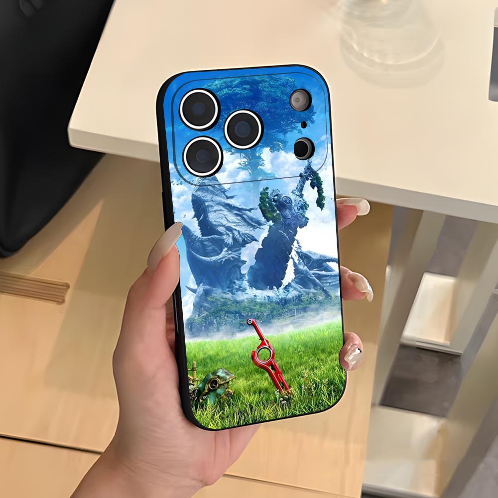 Чехол для телефона X-Xenoblade C-Chronicles Для IPhone 17 Air 16 E Pro Max 15 14 13 Mini 12 Pro 11 Max Plus Черный Мягкий