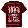41th Birthday Gifts Men Women 41 Years Old Vintage 1984 T-ShirtWomen Men Clothing Streetwear Graphic T Shirts Harajuku