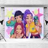 K-Pop Demon Hunters Tapestry - Anime Kpop Wall Banner For Party Backdrop Aesthetic Living Room Decor Anime Tapestry Wall Tapestr
