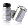 1 Pcs Mini 60X Pocket Microscope LED Jewelry Loupe UV Currency Detector Portable Magnifier Magnifying Eye Lens
