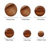Wood 1Pcs Durable Tableware Unbreakable Vintage Dinner Plate Fruits Dishes Platter Serving Tray
