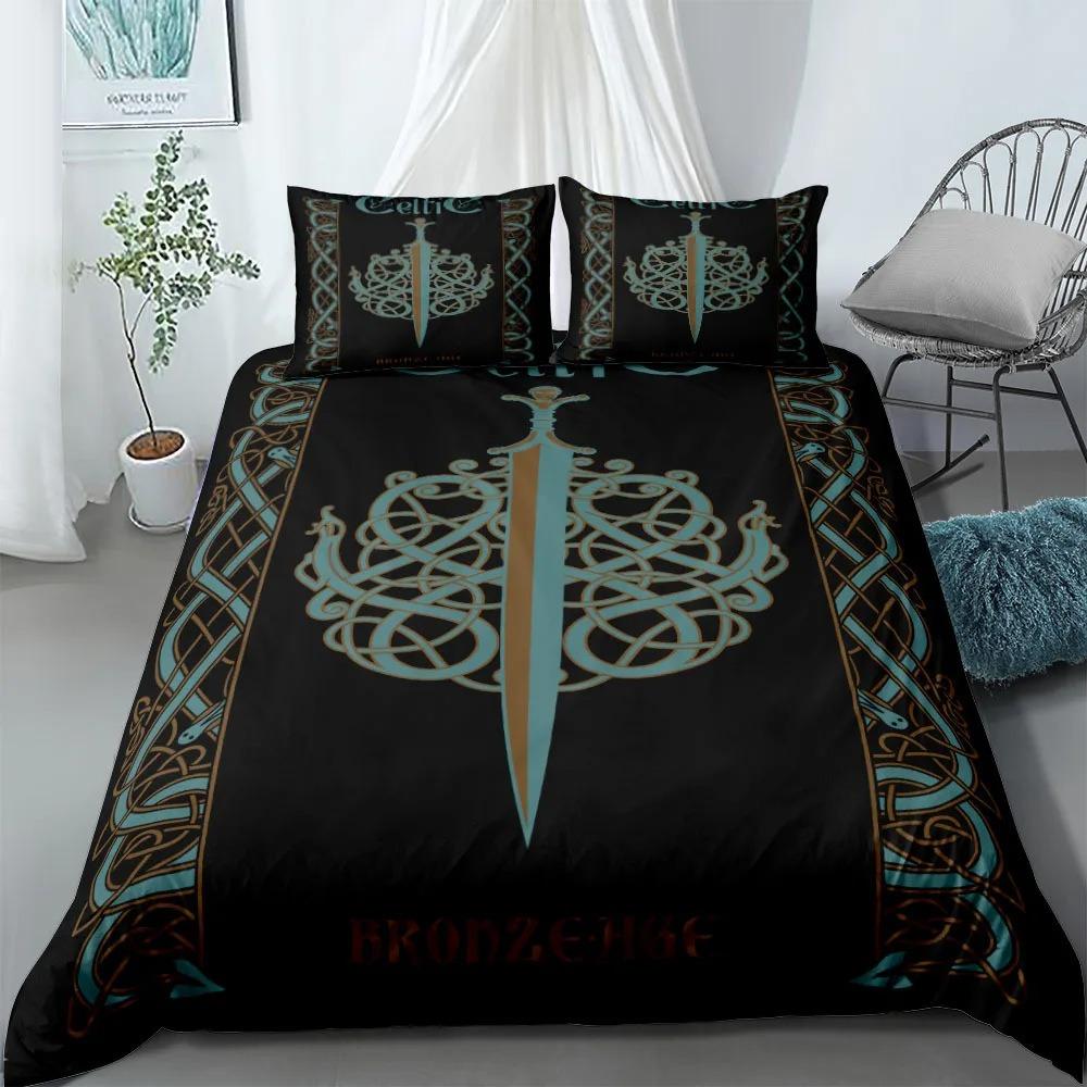 Viking Northern Cthulhu Mystical 3D Printed Bedding Set Cozy Soft Duvet Cover King Queen Twin Size Birthday Gift Bedroom Decor