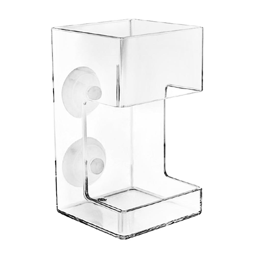 Лоток для кормления рыбок для аквариума, инструмент для кормления с присоской, миска, легкоочищаемая прозрачная емкость для креветок