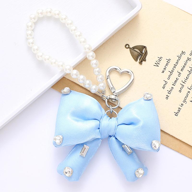 Нежный брелок-подвеска в виде банта для женщин и девочек, универсальный мобильный телефон, цепочка для рюкзака, украшения, аксессуары, подарки