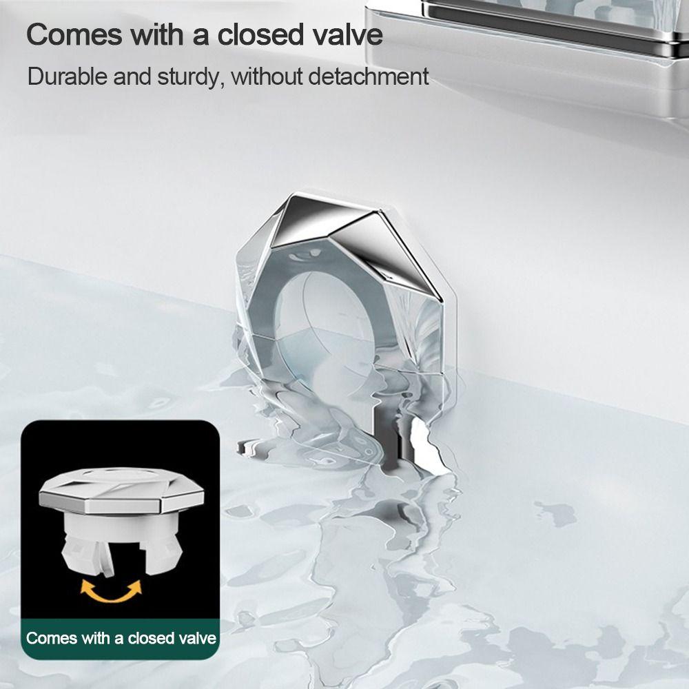 Plastic Sink Overflow Covers Round Trim Ring Cap  Kitchen Bathroom Supplies