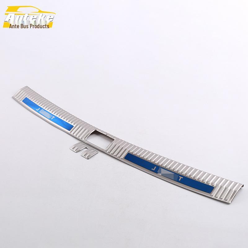 Tiguan L 2017 Rear Guard Plate Sequin & Tailgate Trunk Protection Pedal - Stainless Steel Decorative Sticker