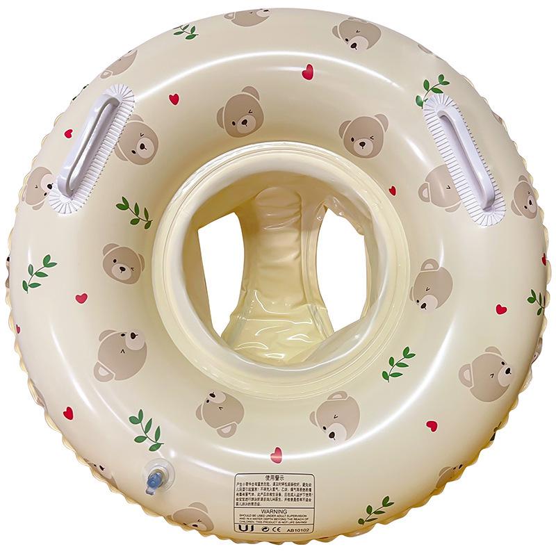Детский надувной круг для плавания «Маленький кролик» с двойной воздушной камерой и утолщенными надувными рукавами