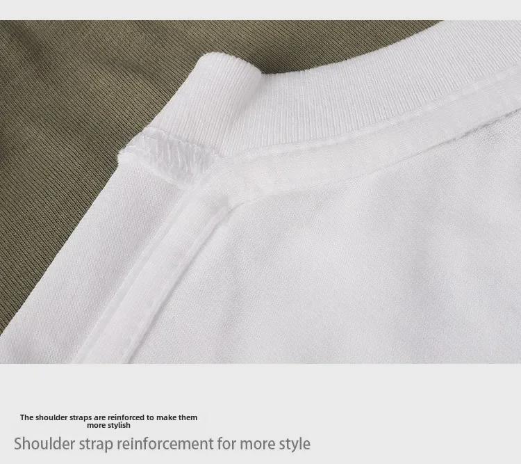 Футболка унисекс из плотного хлопка с длинным рукавом, однотонная: Непрозрачный, свободный крой, небольшой воротник, идеально подходит для весны и осени.