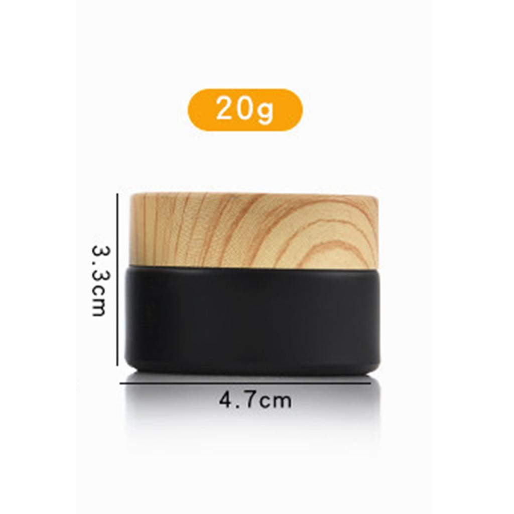 10г 15г 20г 30г 50г Пустая баночка для крема Многоразовые флаконы Косметические контейнеры Круглая стеклянная баночка для крема для лица Портативная дорожная бутылочка