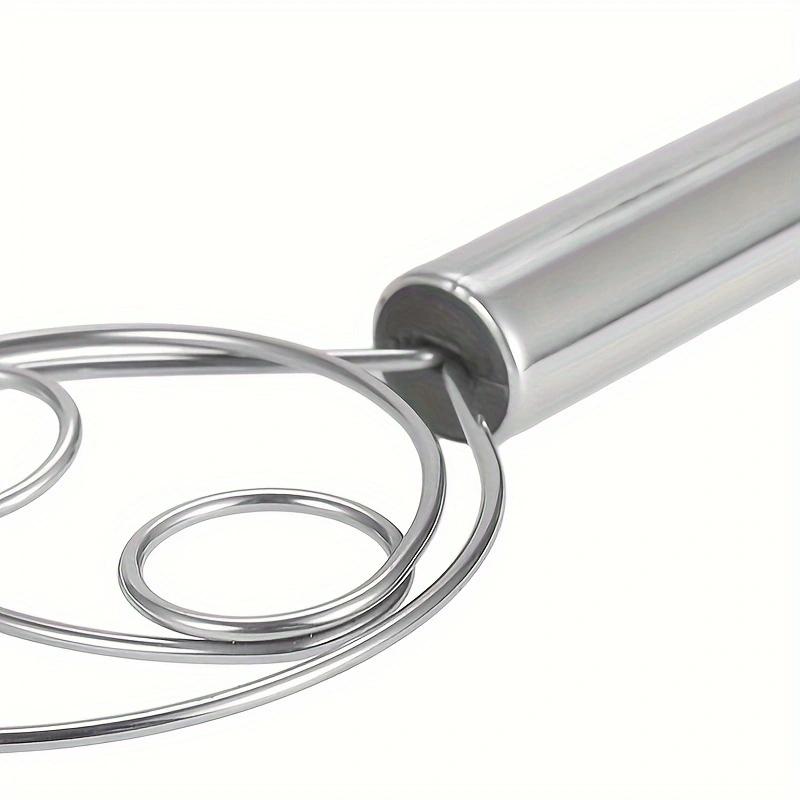 1 шт., Венчик для датского теста, Венчик для голландского хлеба из нержавеющей стали, Ручной миксер-блендер, Для торта, хлеба, пиццы, печенья и многого другого