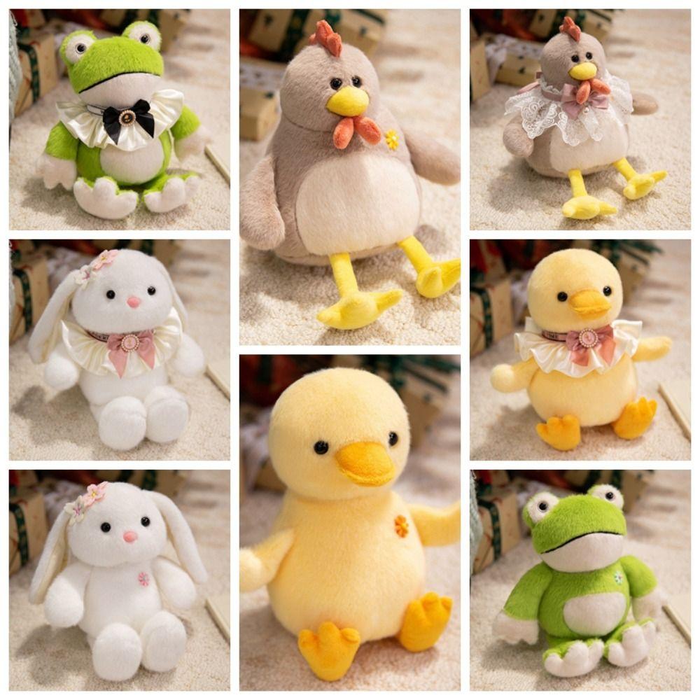 Fluffy Hug Animal Stuffed Doll Simulation Frog Plush Stuffed Toy Home Decor