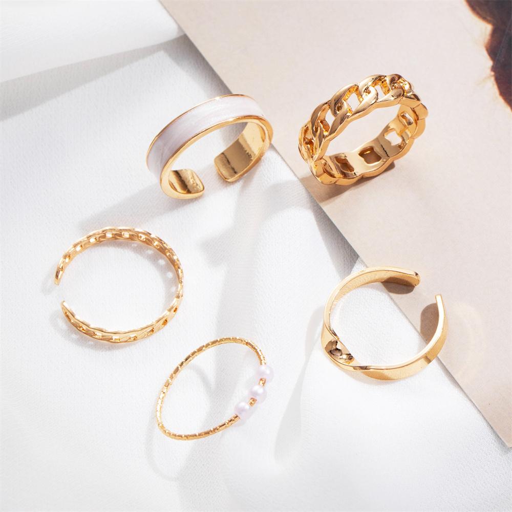 Минималистичный комплект колец золотого цвета для женщин 2023, геометрическое круглое кольцо на костяшку пальца, женские модные украшения на палец