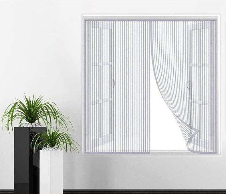 Магнитный экран для двери, сетчатый экран, магниты, занавеска, полосатая магнитная противомоскитная сетка, оконная магнитная присоска