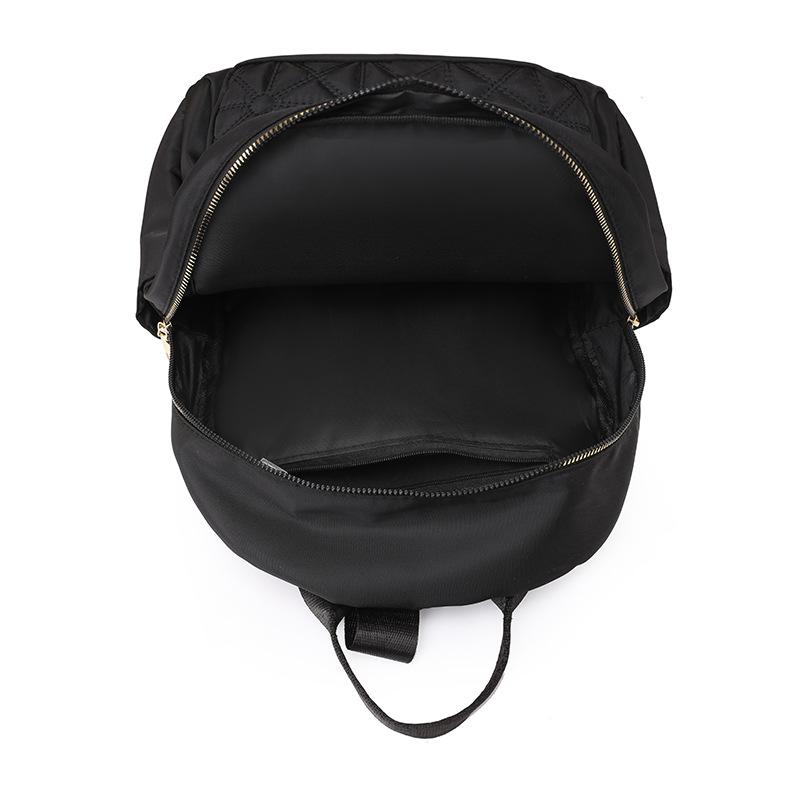 Women's Nylon Backpack Solid Color Travel Backpack