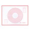 Silicone Baking Mat Non-Stick Pastry Dough Rolling Mat with Measurement Marks Heat-Resistant Cookies Fondant Making Mat Thick Baking Pad