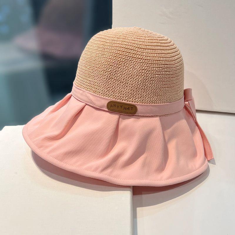 Women Bucket Hat Summer Uv Protection Big Wide Brim Beach Sun Hats Outdoor