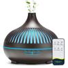 Aromatherapy Essential Oil Diffuser Wood Grain Remote Control Ultrasonic Air Humidifier Cool with 7 Color LED Lights