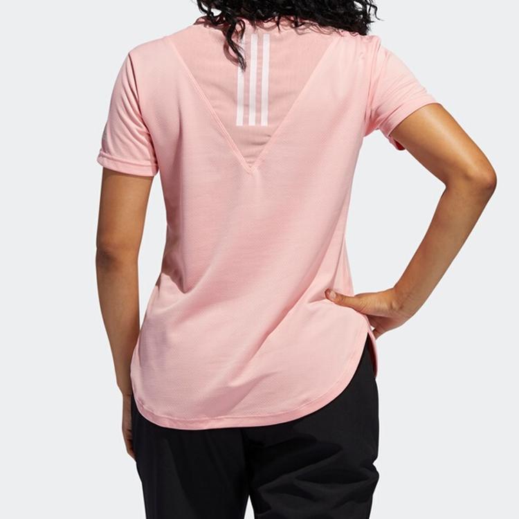 Adidas Set in Sleeve T Shirt Women's Pink (Unisex) T-Shirts FK9619