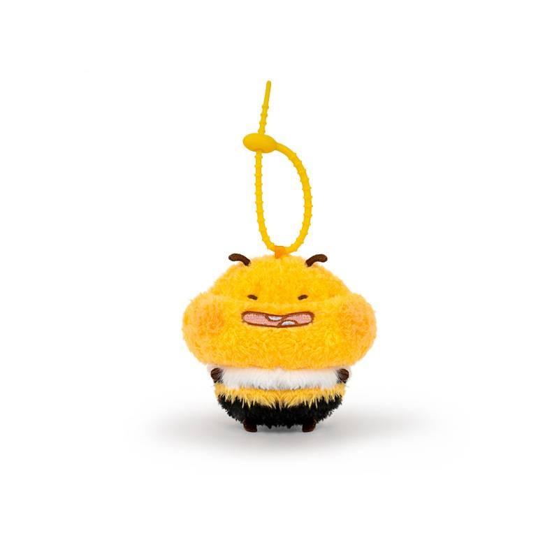 Fun And Eye-catching Cartoon Bee Plush Keychain Soft Material For Collectible Toys