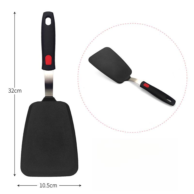 Heat Resistant Heat‑Proof Silicone Fish Spatula Non‑Stick Pan Special Steak Turner Food Grade Silicone Cooking Shovel