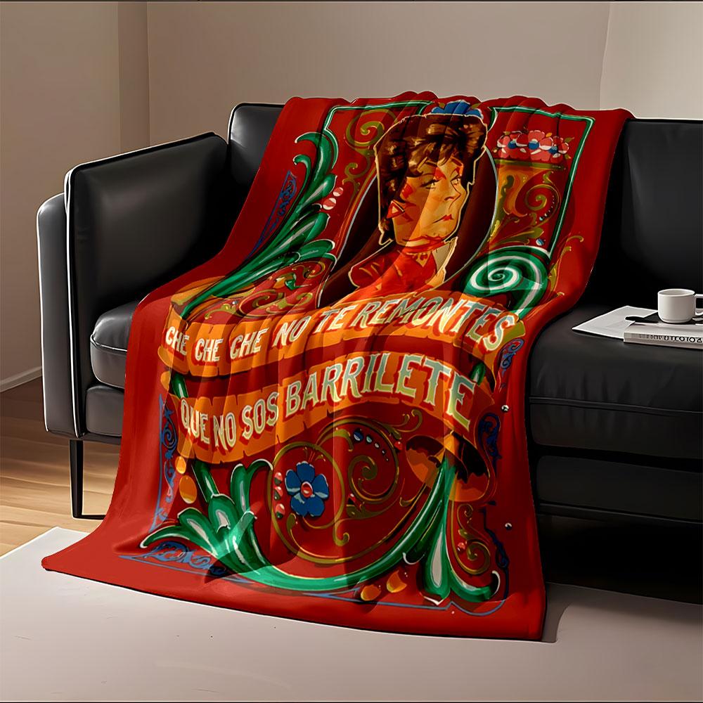 Colorful Cartoon Design Blanket for all seasons blanket lunch break throw gift