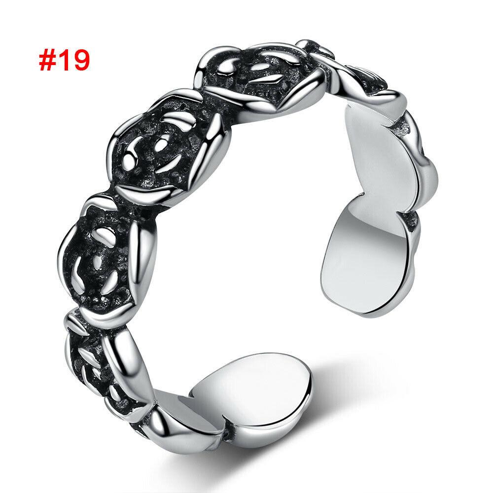 Thumb Rings Ladies Mens Toe Rings Adjustable Open Band Simple Exquisite Womens Ring