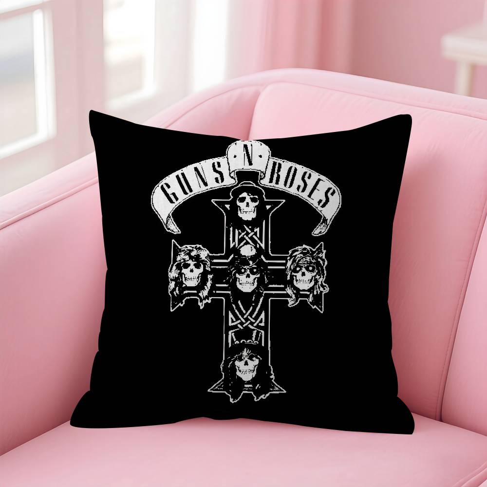 Rock Music Band GGuns N Roses Personalized Pillow Dust Cover Bedroom Kids Party Decoration Pillowcase Birthday Children Gift
