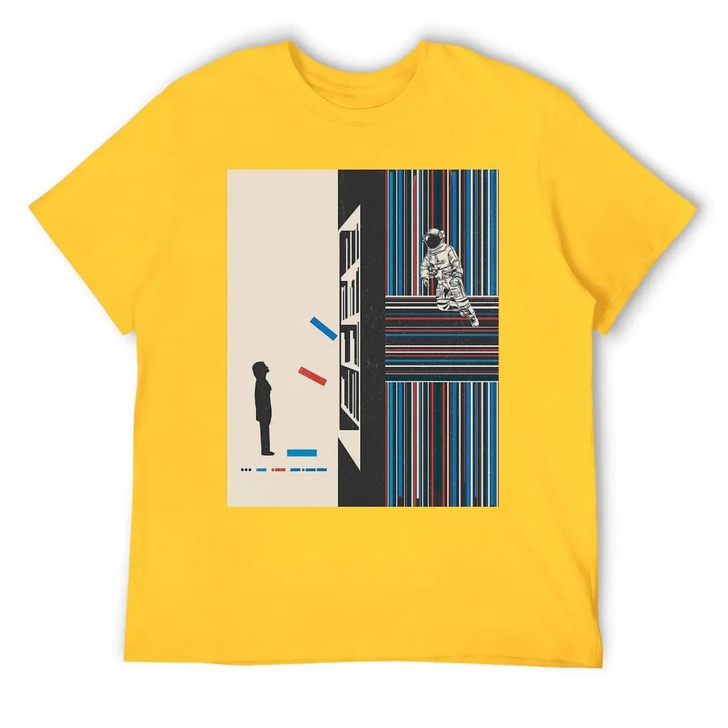 Motion Tees Горячая Распродажа Гик Отдых Размер США Межзвездный Купер Научная Фантастика Фильм Выносливость Оставайся 14 Футболка с Круглым Вырезом харадзюку