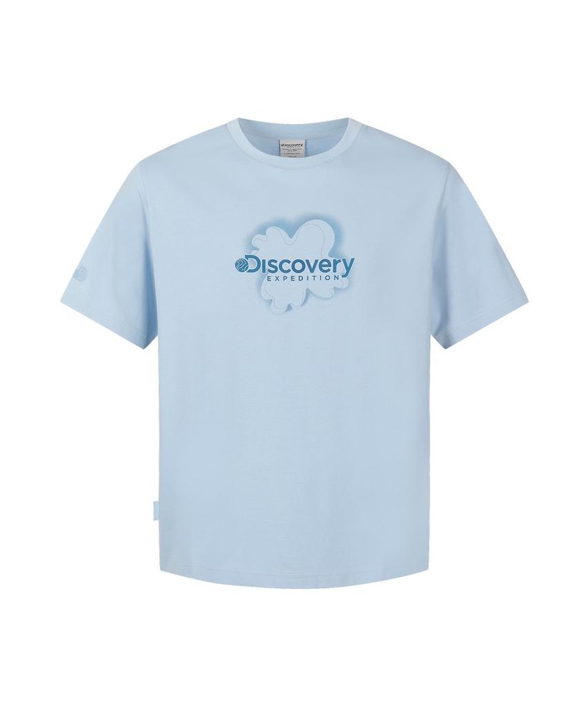 DISCOVERY EXPEDITION Uni Freshvent Футболка с коротким рукавом с надписью-картой (Л/Синий)