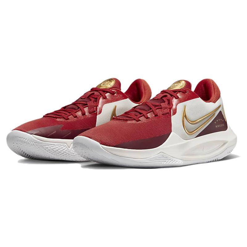 Nike Кроссовки унисекс Precision 6 Phantom Team Красные Белые Светло-Малиновые Металлик-Золотые DD9535-006