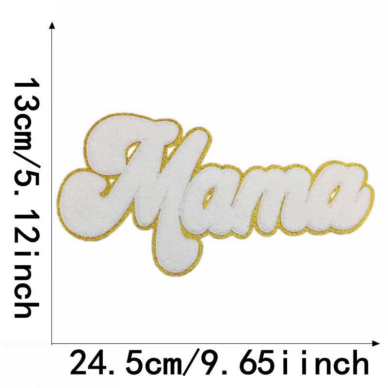 Liteon Glitter Bowknot Chenille Embroidery Patch for Clothes, Bags, Hats