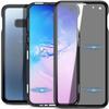 Suritch Чехол-накладка для Samsung Galaxy S10e, Магнитный чехол, Защита от посторонних глаз, Прозрачное двухстороннее закаленное стекло, Защита от царапин, Черный
