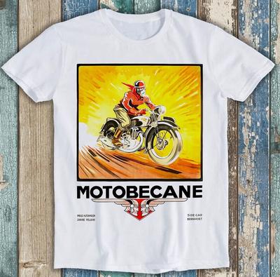 1936 Geo Ham Мотоцикл Motobecane Бестселлер Забавная футболка в подарок 2579