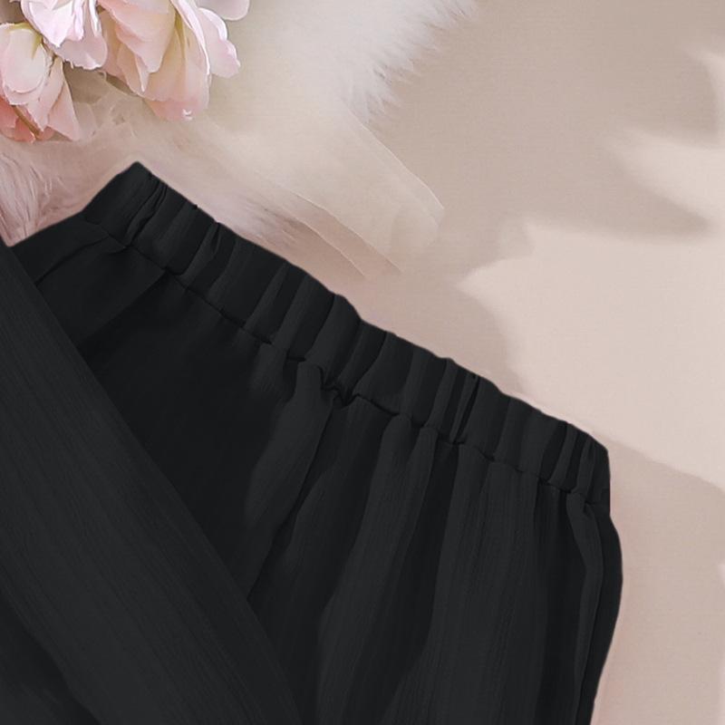 Детский костюм Детская одежда Осень Новый корейский стиль Мальчики и девочки Лазель Рубашка с длинным рукавом Топ Брюки с широкими штанинами