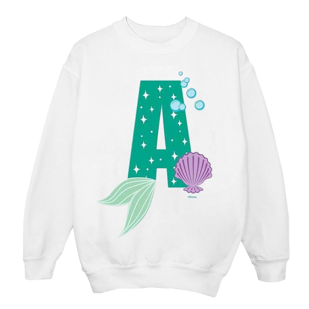 Disney Mens Alphabet A Is For Ariel Sweatshirt