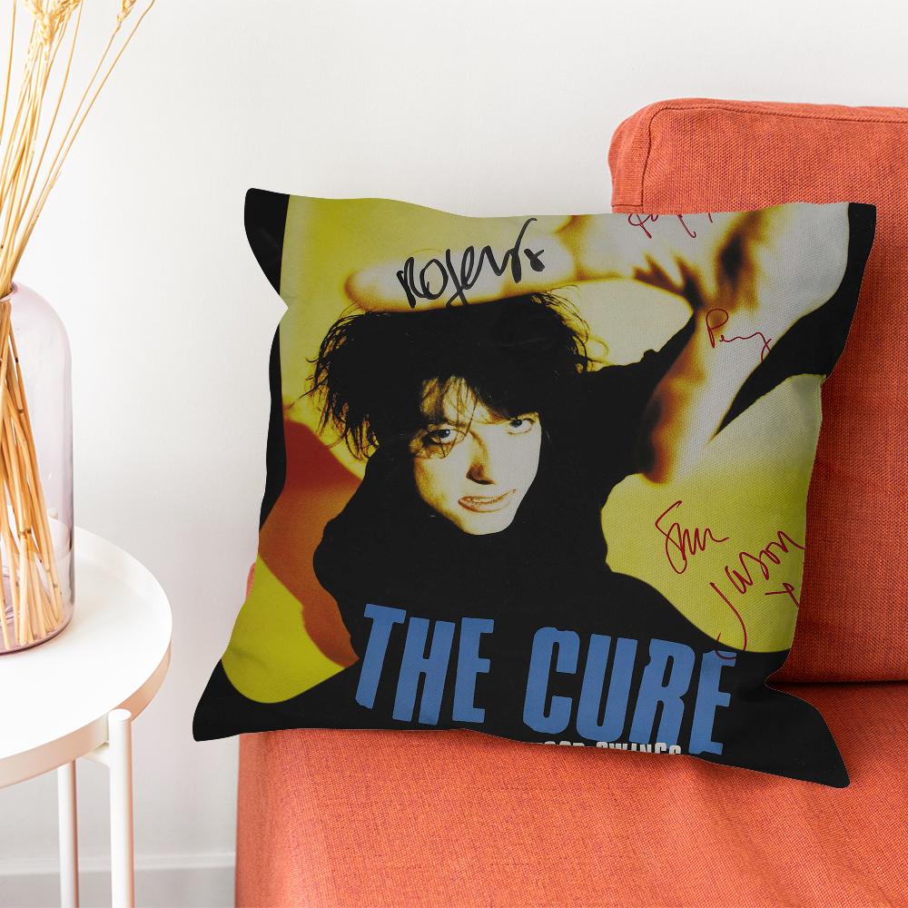 Винтажная наволочка The Cure Rock Band Наволочка Подушка для гостиной Диван Чехол для подушки Подходит для украшения дома, спальни, комнаты