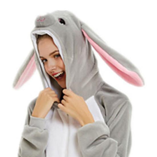 Пижама-комбинезон с животными для взрослых и детей, унисекс, фланелевая, цельная, для сна, костюм для косплея на Хэллоуин, домашняя одежда