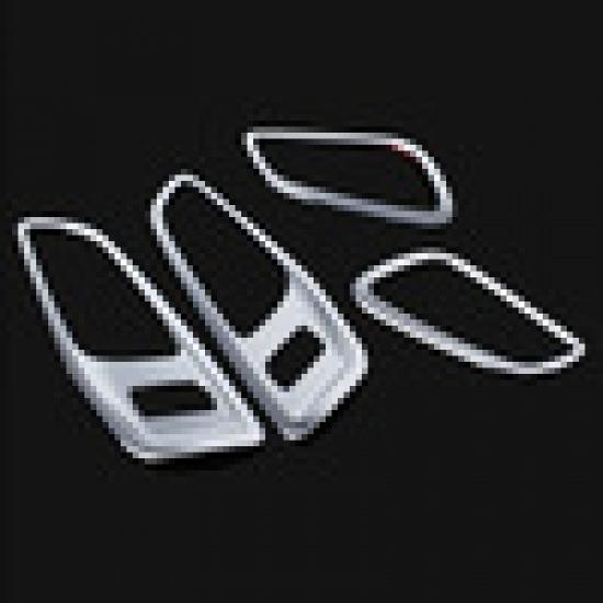 Хромированная внутренняя дверная ручка из АБС-пластика, декоративные блестки, декоративные наклейки на подлокотник, накладка для Ford Kuga Escape 2014 -