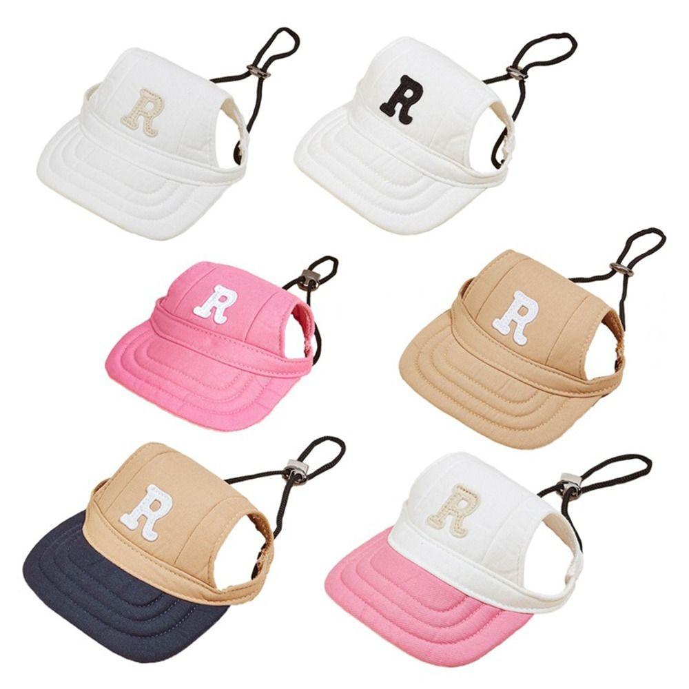 Washable Dog Sun Hat Lightweight Letter Cap NEW Dog Bonnet Cap Dog