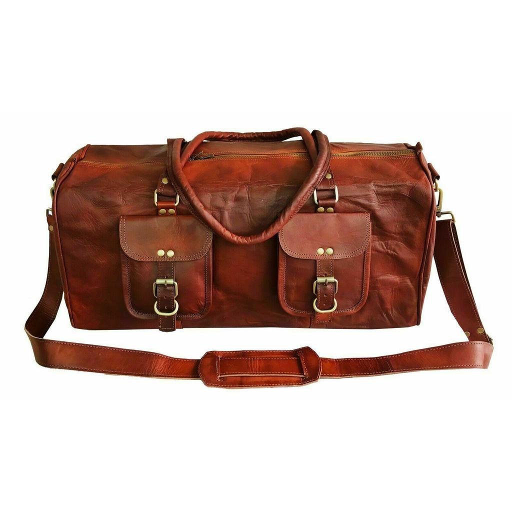Винтажная кожаная сумка для ручной клади Duffle Gym, идеальная легкая дорожная мужская сумка