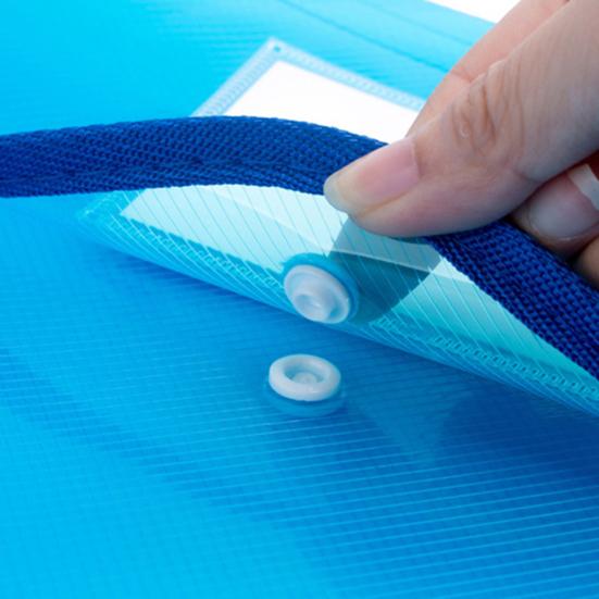 Пластиковая папка-файл Водонепроницаемый прозрачный расширяющийся органайзер для документов с застежкой-кнопкой Без разделителей Портативный формат A4/B5 Конверт для файлов для офиса