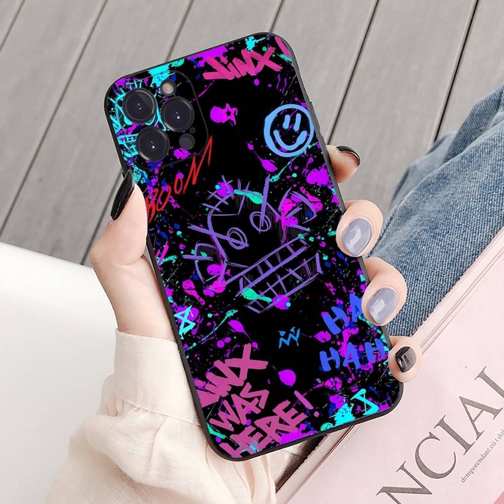 League Of Legends L-LOL Jinx Phone Case For IPhone 16 15 8 7 6 6S Plus X SE XR XS 14 11 12 13 Mini Pro Max Mobile Case