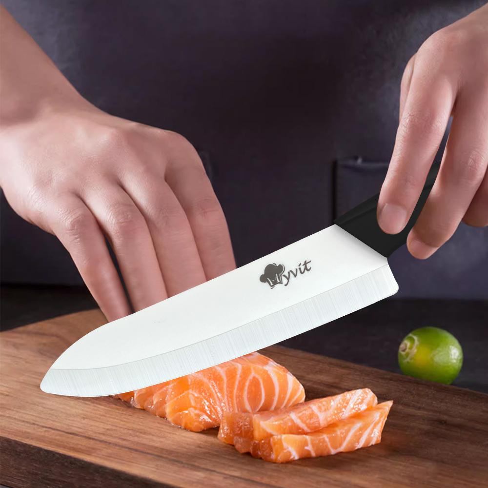 Керамический кухонный нож 3 4 5 6 дюймов Шеф-нож Универсальный Нож для нарезки Овощной нож Набор для чистки Белый циркониевый клинок Для приготовления Мясной нож