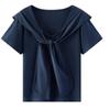 Женская футболка Semir с оборками и коротким рукавом
