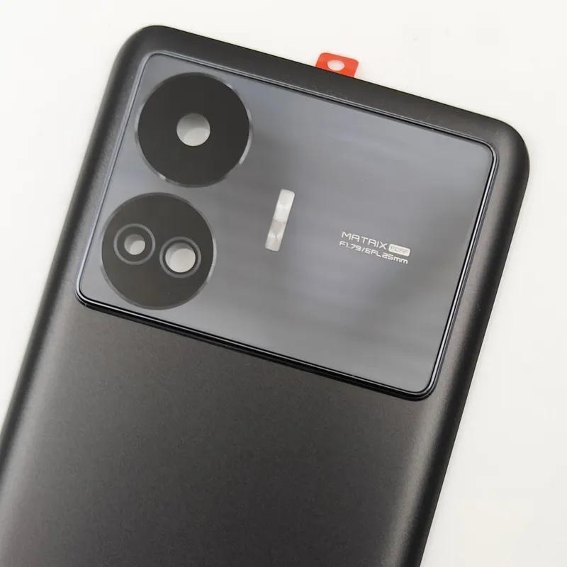 Задняя крышка для Realme GT Neo5 SE, крышка батарейного отсека GT Neo 5 SE, корпус задней двери с клейким логотипом для объектива камеры