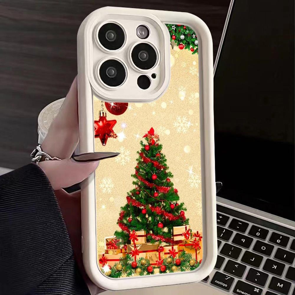 Ae113 Merry Christmas art Santa design art Чехлы для телефонов Samsung A54 A05s A55 A53 A15 S23 S24 Ultra S25 Plus A35 Angel Eye Ladder Защитный чехол